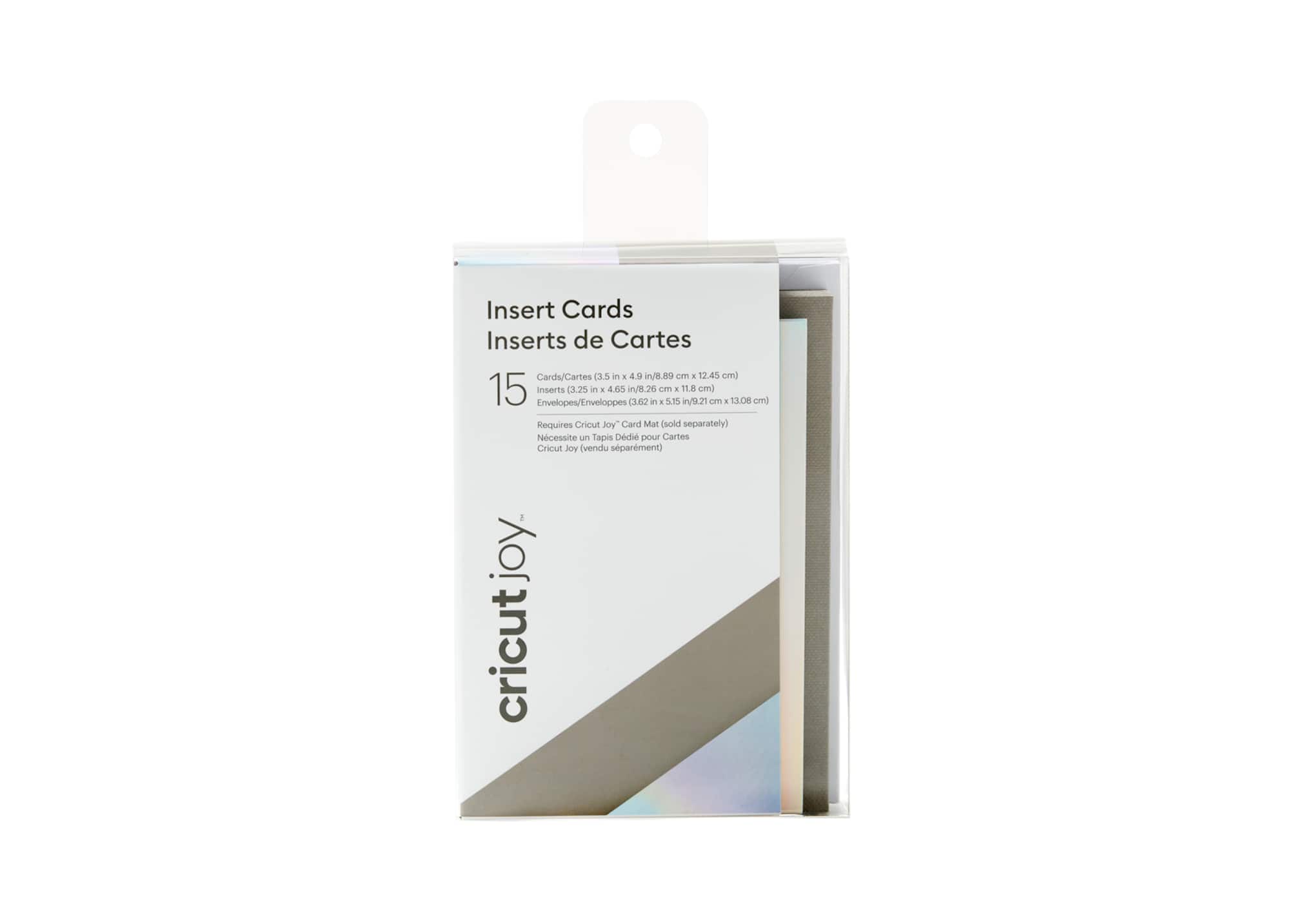 Cricut Joy™ Insert Cards Small, Gray & Silver Holographic